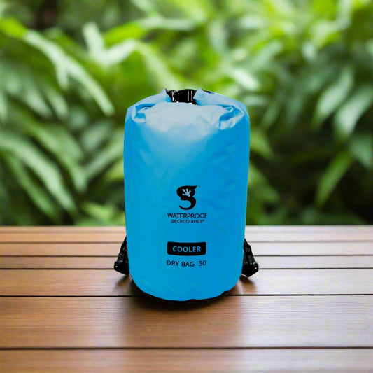 30L DRY BAG COOLER - NEON BLUE